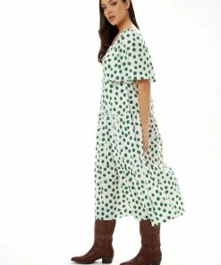 Liquorish A Line Midi Dress in Green Polka Dot - White -Liquorish Sales Store a012fab96a2a4070be952ff9bf1d0e29 scaled