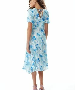 Liquorish Blue Floral Midi Dress with Short Sleeves 9 Liquorish Blue Floral Midi Dress with Short Sleeves -Liquorish Sales Store a018877f60ae451daec607f77ba6ea8c scaled