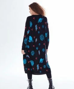 Liquorish Cosmic Pattern Open Front Cardigan in Black, Turquoise & Orange 13 Liquorish Cosmic Pattern Open Front Cardigan in Black, Turquoise & Orange -Liquorish Sales Store a125d85c27384664b8f0b936b52d05f3 scaled