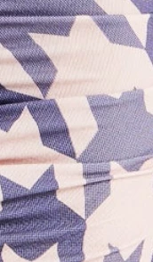 Liquorish Overscale Houndstooth Print Midi Dress with High Neck & Ruching Detail - Multicolour 7 Liquorish Overscale Houndstooth Print Midi Dress with High Neck & Ruching Detail - Multicolour - Image 5