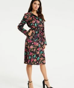 Liquorish Floral Print Shirt Dress in Multicolour & Black 11 Liquorish Floral Print Shirt Dress in Multicolour & Black -Liquorish Sales Store a42aac03e2a44c90b2b1d607b5d9eefa scaled