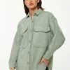 Liquorish Shirt with Oversized Pocket Details in Green -Liquorish Sales Store a95bd593cf924fe7af605fe343757970