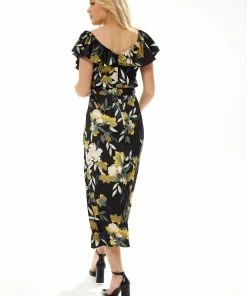 Liquorish Belted Midi Dress with Off Shoulder Sleeves in Navy Floral Print - Multicolour 10 Liquorish Belted Midi Dress with Off Shoulder Sleeves in Navy Floral Print - Multicolour -Liquorish Sales Store bd03f183e570480e93633780ed465cc0 scaled