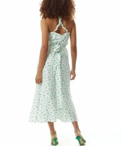 Liquorish Green Floral Midi Dress with Open Back -Liquorish Sales Store bf9245d3ceb54a2c8ce3b4515a6d8263 scaled