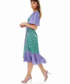 Liquorish Multi Print Midi Wrap Dress in Contrast Colours - Multicolour -Liquorish Sales Store c94c8849339547ff85df89b9472ca038 scaled