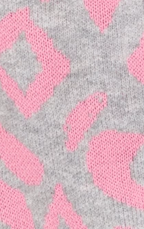 Liquorish Geometric Pattern Cardigan in Pink and Grey 8 Liquorish Geometric Pattern Cardigan in Pink and Grey - Image 6