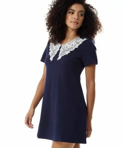 Liquorish Navy Mini Dress with Lace Collar -Liquorish Sales Store ce3faa2e18e14f13875459fe18f4080e scaled