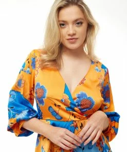 Liquorish Midi Dress In Orange & Blue Floral Print -Liquorish Sales Store ce65a619b37343af97114b6ed31ed1ad scaled