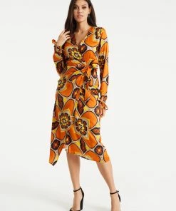 Liquorish Floral Midi Wrap Dress in Orange and Yellow 10 Liquorish Floral Midi Wrap Dress in Orange and Yellow -Liquorish Sales Store d0ed3419afcd4bc889f83ee37fed3c37 scaled