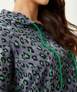 Liquorish Green Animal Print Hoodie Sweatshirt in Grey - Multicolour -Liquorish Sales Store d576dbe8c802437f85c52fab708479a4 scaled