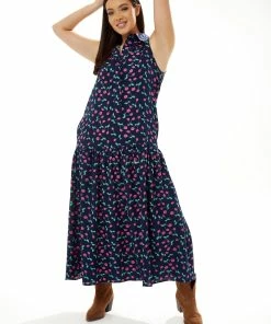 Liquorish Oversized Cherry Print Maxi Dress in Navy -Liquorish Sales Store d884acf6e492437381032b9ffa767626 scaled
