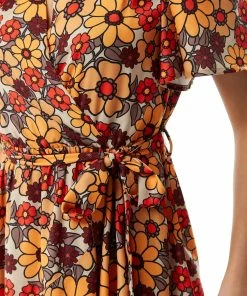Liquorish Floral Print Midi Wrap Dress in Orange and Red -Liquorish Sales Store da693a55540d424da545fc9ea4d6638a scaled