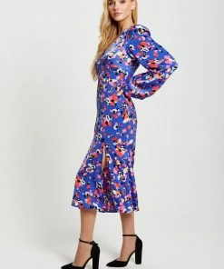 Liquorish Multicolour Abstract Dot Print Midi Dress - Blue -Liquorish Sales Store dda4554a5b7b4ae2af57e78af7dc6198 scaled