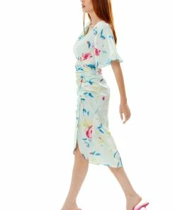 Liquorish Midi Wrap Dress With Floral Print in Mint Green -Liquorish Sales Store e6fac2cfdef843819c7095c87f1b9270 scaled