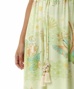 Liquorish Floral and Bird Print Off Shoulder Maxi Dress in Sage Green -Liquorish Sales Store ebebf1a65f0b4e30946a60b3b978f002 scaled