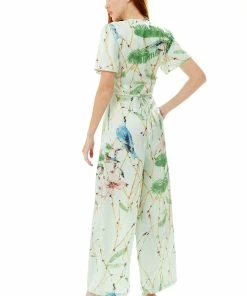 Liquorish Bird Print Jumpsuit in Mint Green -Liquorish Sales Store ed5bea036bb349a098f66b69298449b0 scaled