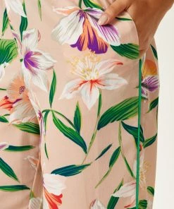 Liquorish Trousers in Floral Print with Green Piping - Multicolour 11 Liquorish Trousers in Floral Print with Green Piping - Multicolour -Liquorish Sales Store ee6420284d7749d688cb6bdfa8a8dcb7