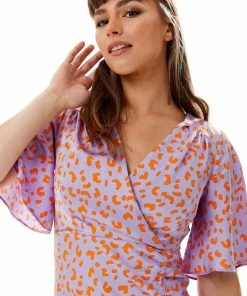 Liquorish Midi Wrap Dress With Cheetah Print In Lilac and Orange -Liquorish Sales Store f3c8539be83845e19982f58194fd6057 scaled