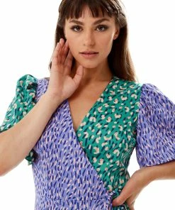 Liquorish Multi Print Midi Wrap Dress in Contrast Colours - Multicolour -Liquorish Sales Store f68c6ff95893474e9a016e99d53328b6 scaled