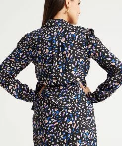 Liquorish Painterly Print Mini Wrap Dress in Black & Multi Colour -Liquorish Sales Store f8a4bb5ca7164e59a7b32930c732b028 scaled