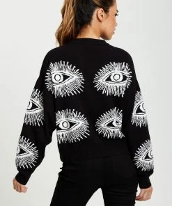 Liquorish Eye Pattern Jumper in Black - Black/White 13 Liquorish Eye Pattern Jumper in Black - Black/White -Liquorish Sales Store ff1c53d0905a49d0b7f3d762780ec3cc scaled